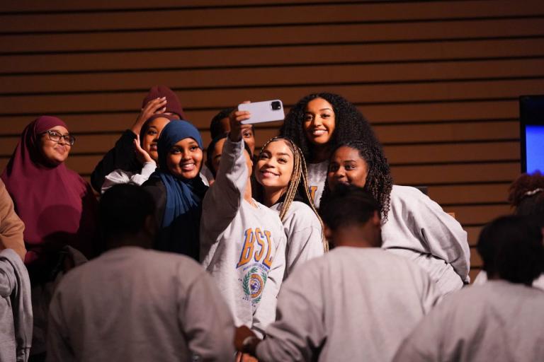 Milena Yishak with other students at the Black Student Leadership Network 2022 conference, Photo: Children’s Defense Fund