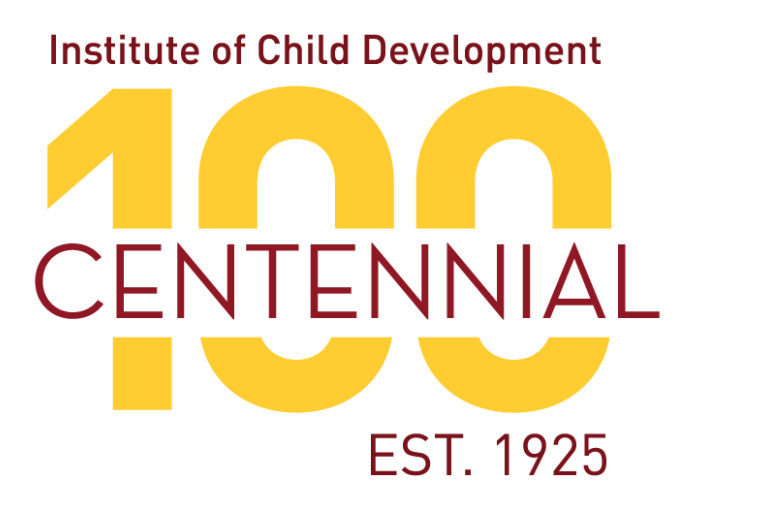 Graphic of Institute of Child Development Centennial 100 Est. 1925