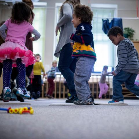 kids playing on carpet